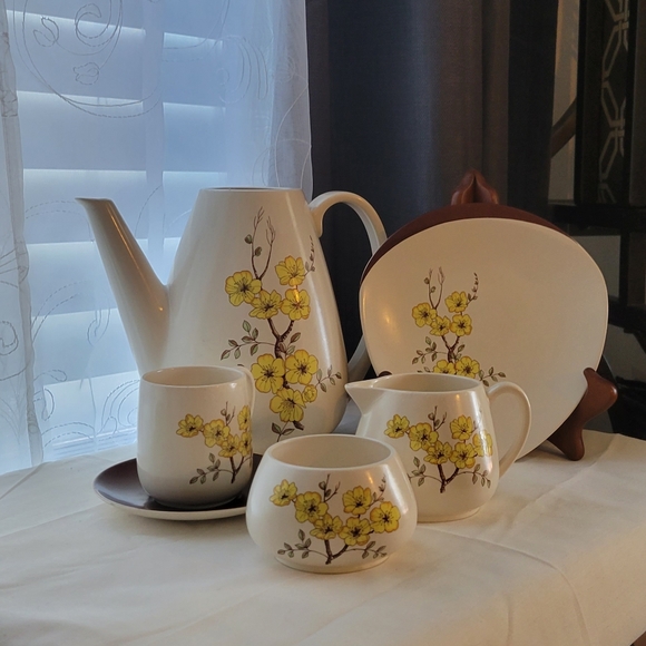 ❤😍CARELON WARE RETRO MIMOSA 1950 MADE IN ENGLAND 17 PIECES - Picture 6 of 16